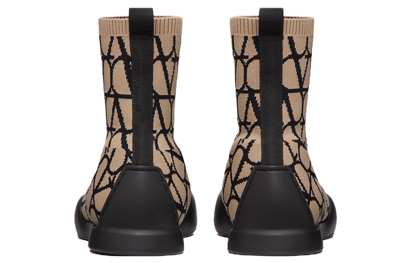 Valentino High-Top Slip-On 'Beige Black' 圖 4