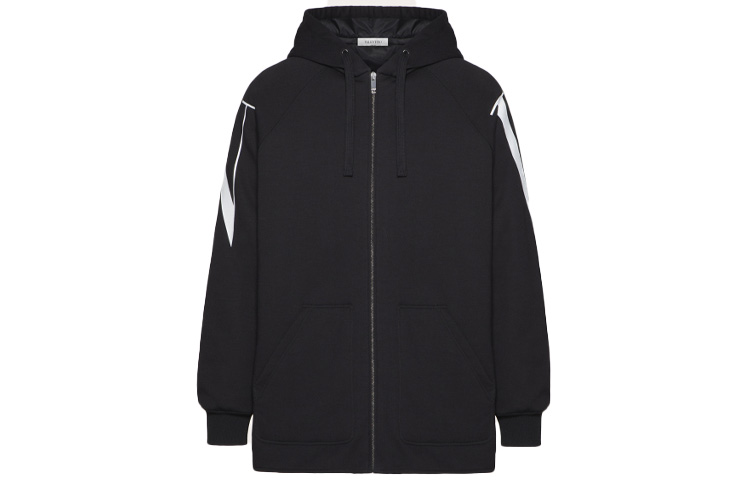 Valentino Large Printed Jacket Black UV3MB01B6LQ0NI