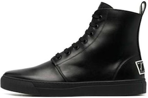 Valentino Leather High-Top Sneakers 'Black' UY0S0D94WMX0NO Valentino Leather High-Top Sneakers 'Black' UY0S0D94WMX0NO
