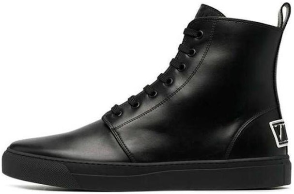 Valentino Leather High-Top Sneakers 'Black' UY0S0D94WMX0NO Buy Valentino Leather High-Top Sneakers 'Black' UY0S0D94WMX0NO