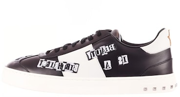 Valentino Leather Lace-Up 'Black White' NY0S0A08WVKA01 Valentino Leather Lace-Up 'Black White' NY0S0A08WVKA01