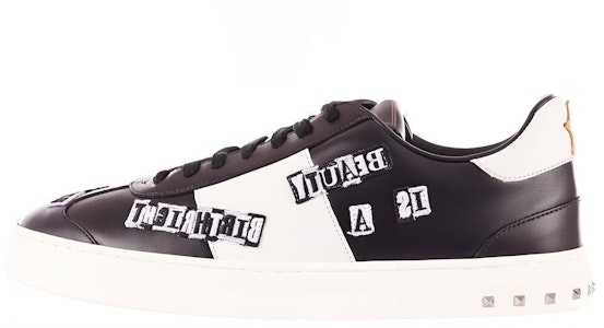 Valentino Kulit Lace-Up 'Hitam Putih' NY0S0A08WVKA01 Buy Valentino Kulit Lace-Up 'Hitam Putih' NY0S0A08WVKA01