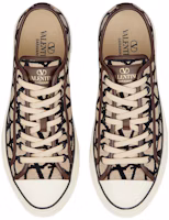 Shop Sneakers Bassi in Pelle Valentino con Lacci ''Beige Nero'' 2Y0S0H02RWC6ZN