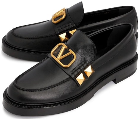 Valentino Leather Loafers 'Black' 1Y2S0F09ELI0NO Lookbook Valentino Leather Loafers 'Black' 1Y2S0F09ELI0NO