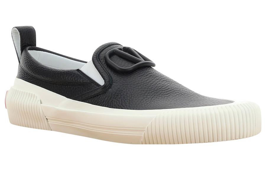 Valentino Leather Low-Top 'Black Fashion' 圖 3