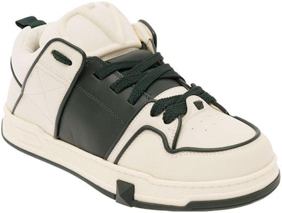 Valentino華倫天奴 皮革 圓頭繫帶 低幫 生活休閒鞋 男款 白色 Lookbook Valentino華倫天奴 皮革 圓頭繫帶 低幫 生活休閒鞋 男款 白色