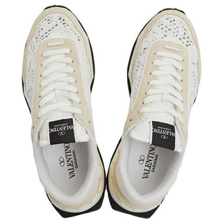 Valentino Leather Low-Top Sneaker 'White' 圖 4