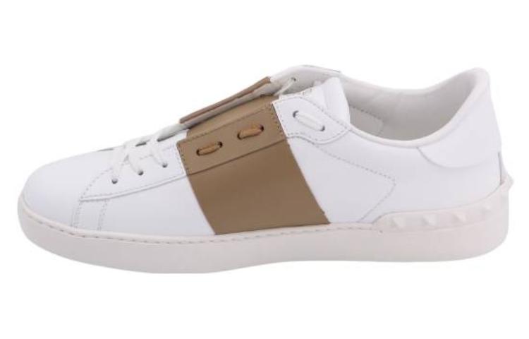 Valentino Leather Low Top 'White Brown' 3Y2S0830BLUMLQ