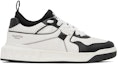Order Valentino Leather Round Toe Lace-Up Low Top 'Black White' 3Y2S0H23XMEA01
