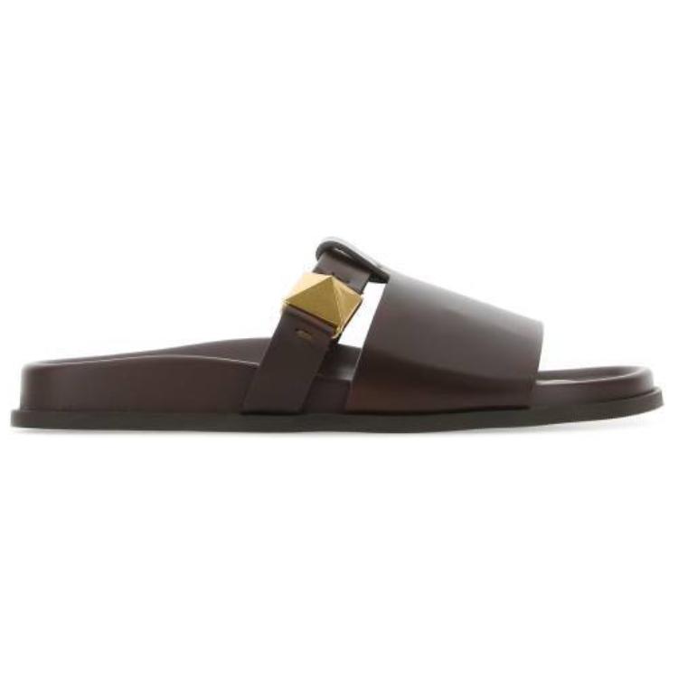 Order ヴァレンティノ レザー スリッポン サンダル (ブラウン) 1Y2S0G21HBEKG8