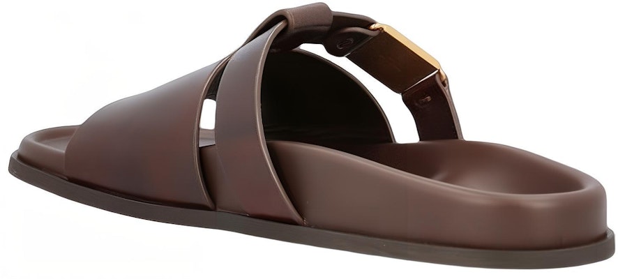 ヴァレンティノ レザー スリッポン サンダル (ブラウン) 1Y2S0G21HBEKG8 Shop ヴァレンティノ レザー スリッポン サンダル (ブラウン) 1Y2S0G21HBEKG8