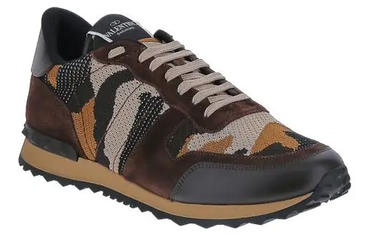 Valentino Leather Sneaker 'Brown Black' 圖 3