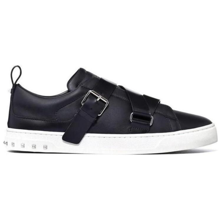 Valentino Leather Sneakers 'Simplified Black Fashion' 圖 2