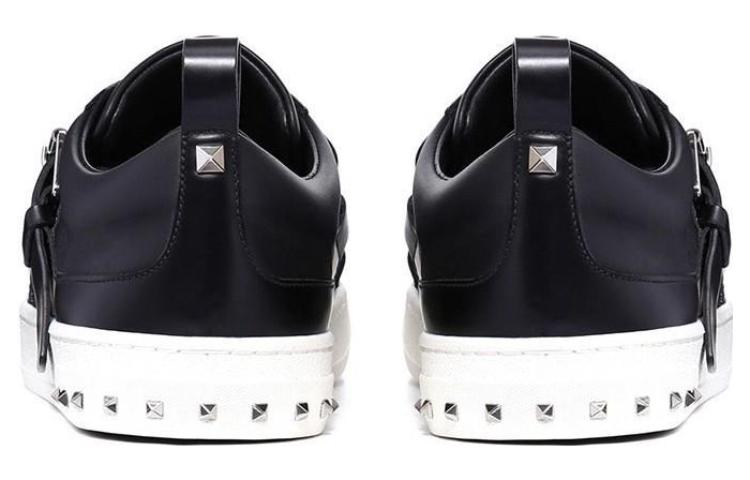 Valentino Leather Sneakers 'Simplified Black Fashion' 圖 4