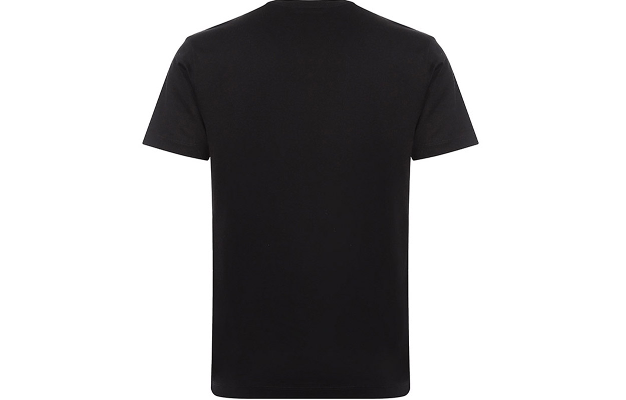 Lookbook 발렌티노 레터 프린트 크루넥 티셔츠 블랙 RV3MG00VWTY0NO