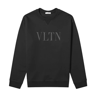Valentino Logo Crewneck Pullover Sweatshirt Men’s Black MF10G6YGLT7
