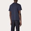 Shop Valentino Logo印花寬鬆版圓領T恤 藍色 VV3MG08G6LCNB4