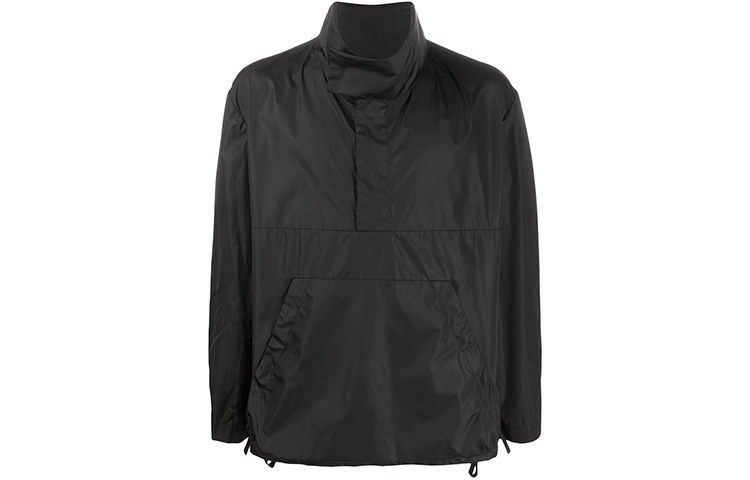 Valentino Logo Print Oversized High-Neck Jacket Black TV0CJD6568K0NI