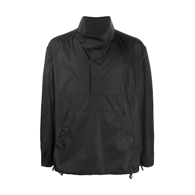 Valentino Logo Print Oversized High-Neck Jacket Black TV0CJD6568K0NI