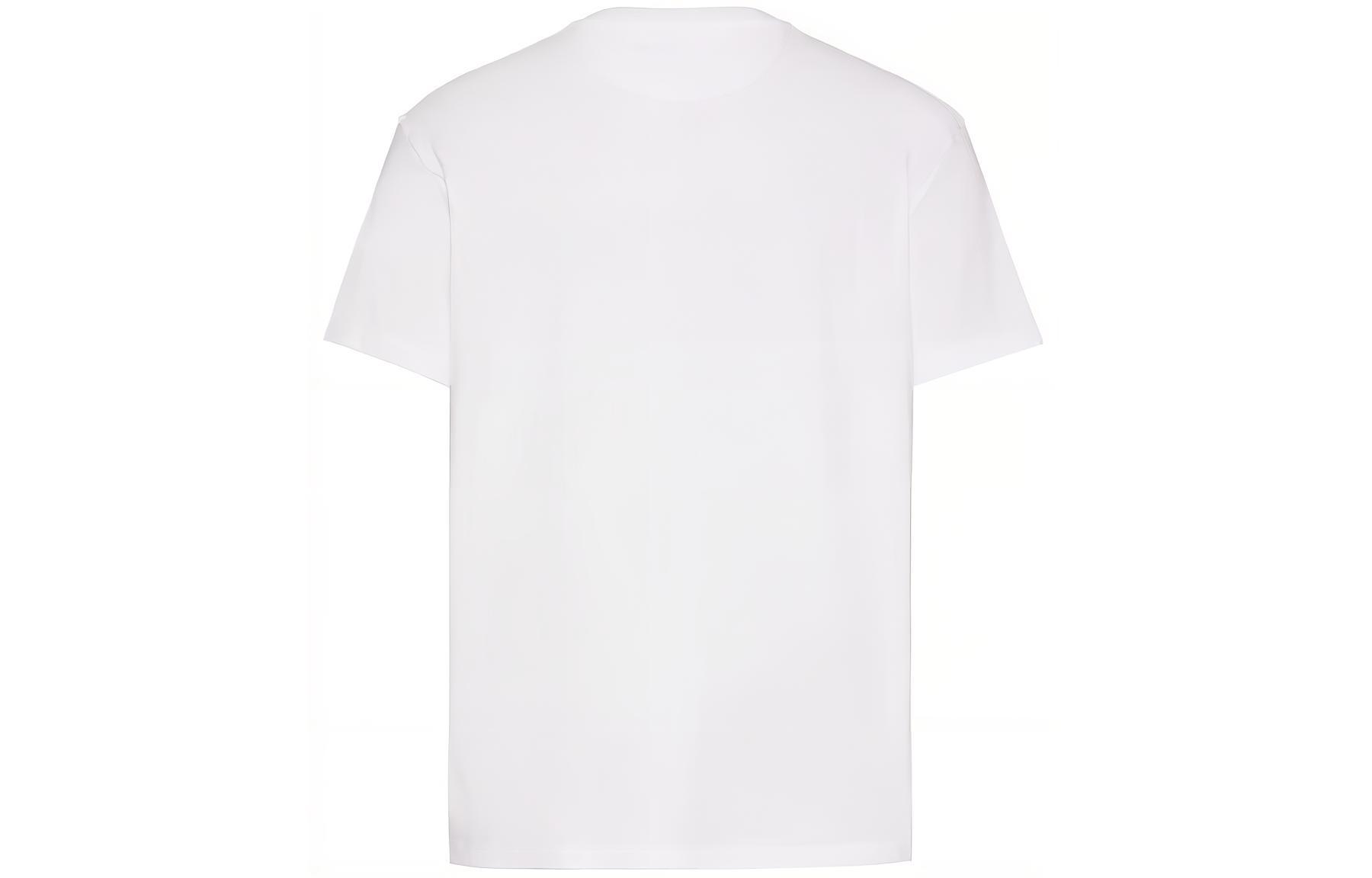 Lookbook Valentino Kaos Oversized Logo Putih Tulis Pria SS23. 2V3MG13D964A01