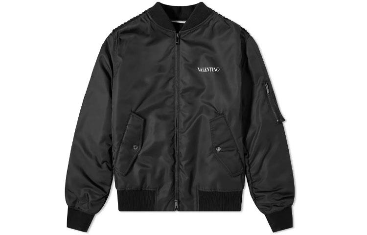 Valentino Long Sleeve Jacket with Letter Logo Design WV3CIF142KP0NO