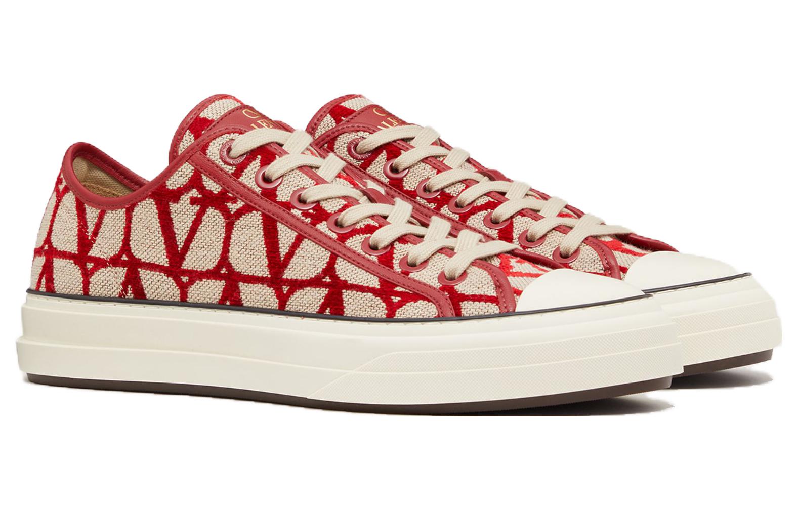 Valentino Low-Top Lace-Up 'Red Fashion' 圖 2