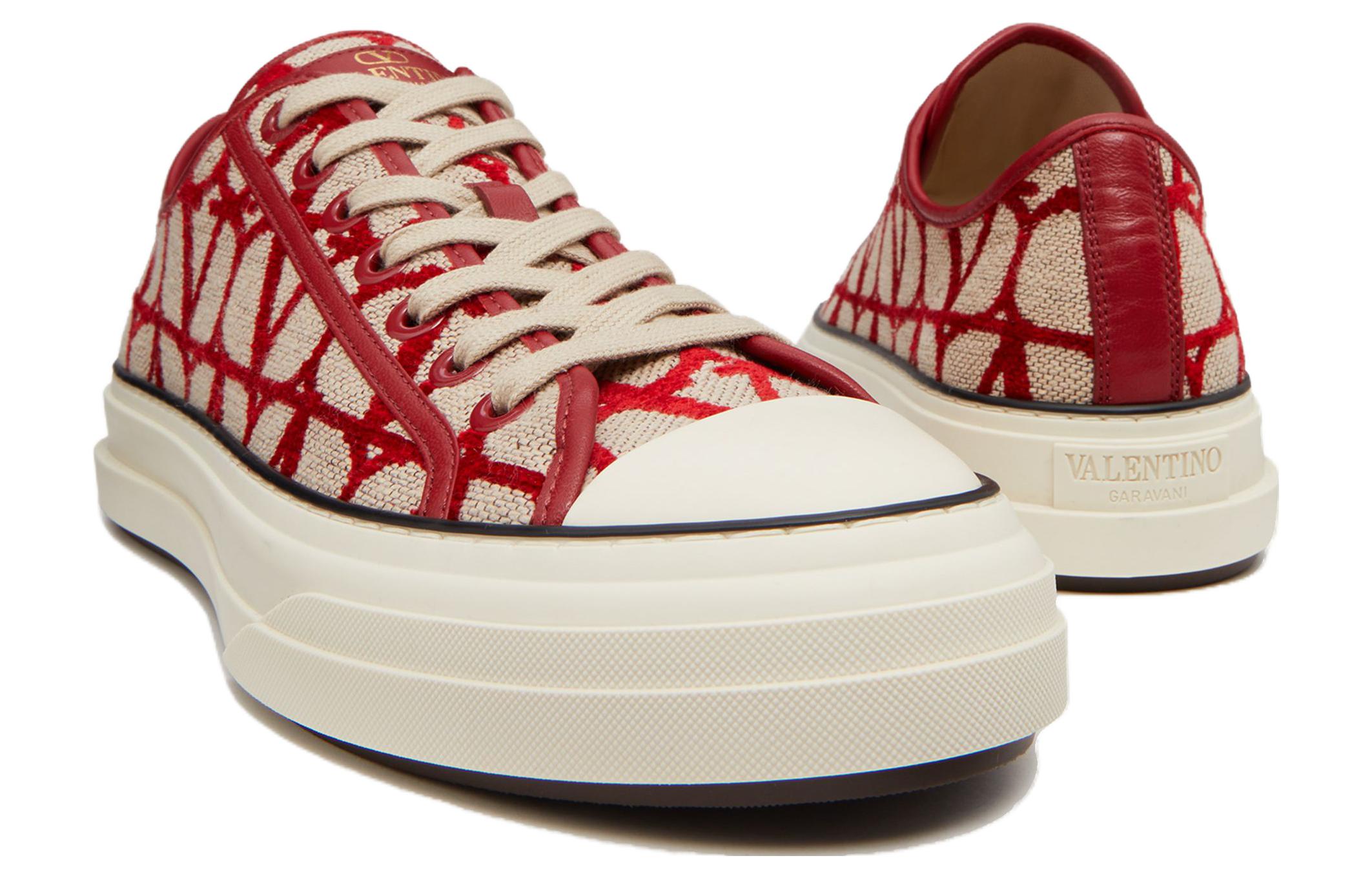 Valentino Low-Top Lace-Up 'Red Fashion' 圖 4
