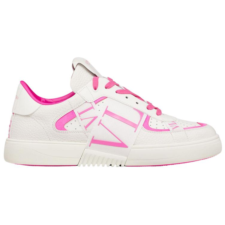 Valentino Low-Top Lace-Up 'White Pink Fashion' 圖 2