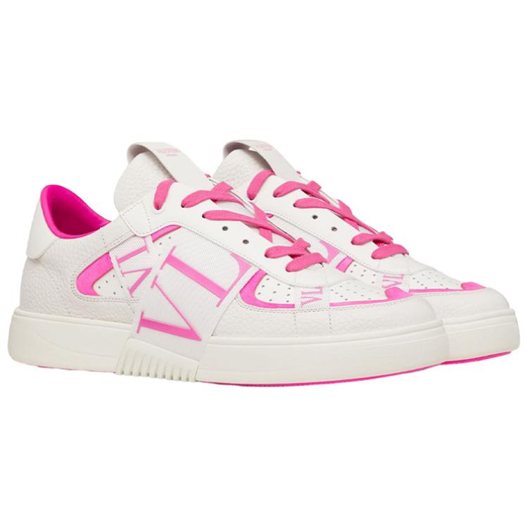 Valentino Low-Top Lace-Up 'White Pink Fashion' 圖 3