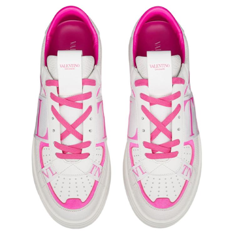 Valentino Low-Top Lace-Up 'White Pink Fashion' 圖 4