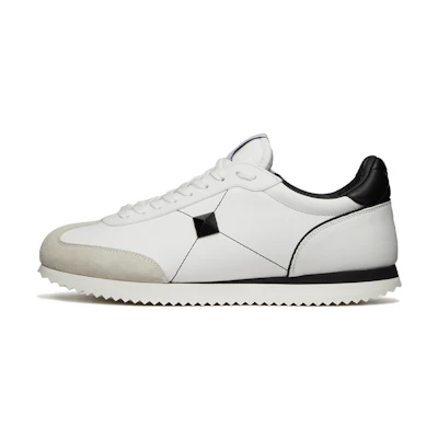 Valentino Low-Top Sneaker 'Black and White Studs'