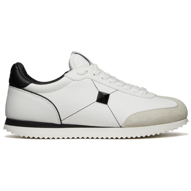 Order ヴァレンティノ スタッズ スニーカー (黒×白) 2Y2S0G51TUFQ1X