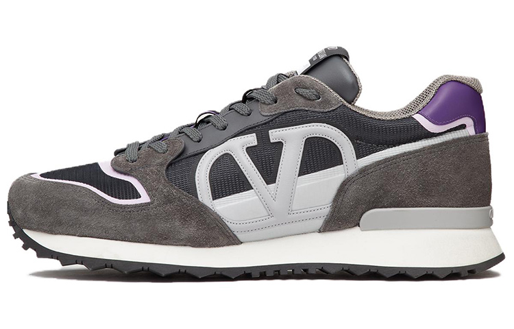 Valentino Low-Top Sneaker 'Grey Fashion Lace-Up'