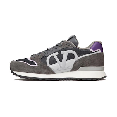 Valentino Low-Top Sneaker 'Grey Fashion Lace-Up'