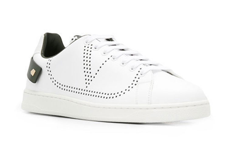 Valentino Low-Top Sneaker 'White/Black Studs' 圖 3