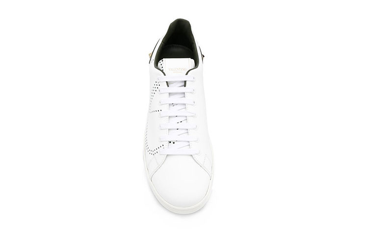 Valentino Low-Top Sneaker 'White/Black Studs' 圖 4