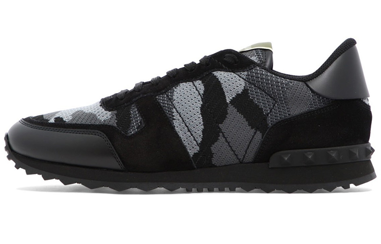 Valentino Low-Top Sneakers 'Black Fabric'