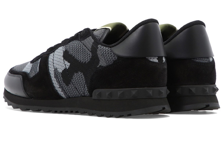 Valentino Low-Top Sneakers 'Black Fabric' 圖 3