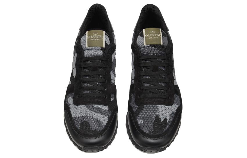Valentino Low-Top Sneakers 'Black Fabric' 圖 5