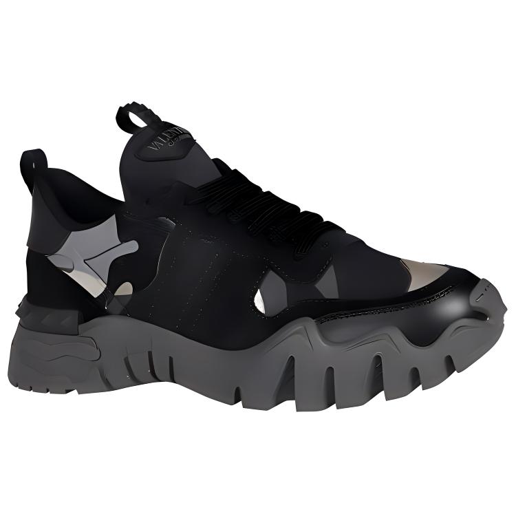 Valentino Low Top Lace-Up 'Black' 圖 2