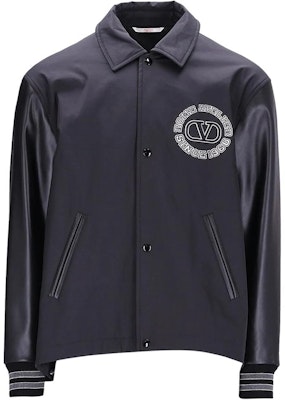 ヴァレンティノ メンズ ブラック ジャケット ソリッドカラー レタープリント スナップカラー 3V3CIN059F90NO Order ヴァレンティノ メンズ ブラック ジャケット ソリッドカラー レタープリント スナップカラー 3V3CIN059F90NO