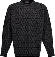 Valentino 男士 SS23 全字母印花黑色长袖毛衣. 3V3KC27A9K3MJG Order Valentino 男士 SS23 全字母印花黑色长袖毛衣. 3V3KC27A9K3MJG