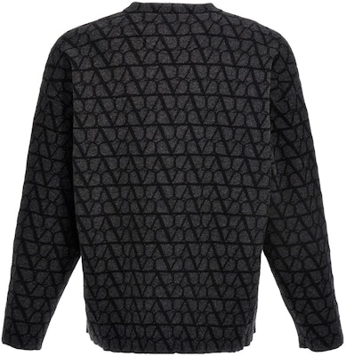 Valentino 男士 SS23 全字母印花黑色长袖毛衣. 3V3KC27A9K3MJG Lookbook Valentino 男士 SS23 全字母印花黑色长袖毛衣. 3V3KC27A9K3MJG