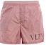 Buy Valentino 男士粉色松紧腰字母印花泳裤 RV3UH028DMA517