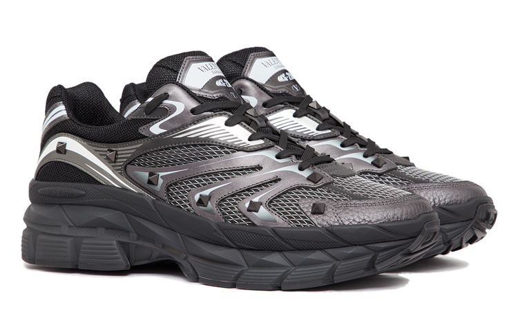 Valentino MS-2960 'Black Mesh Leather Low-Top' 圖 3