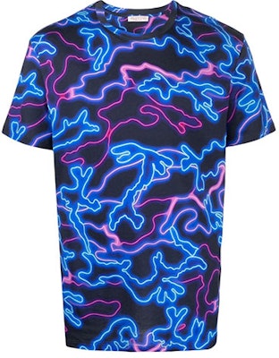 Camiseta Azul Marino Valentino con Logo Multicolor - Moda Tee XV3MG10V85TN36 Order Camiseta Azul Marino Valentino con Logo Multicolor - Moda Tee XV3MG10V85TN36