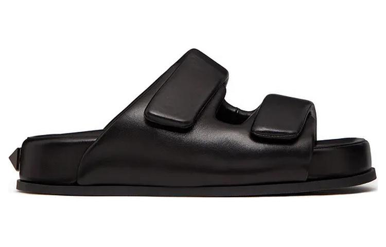 Valentino Nappa Leather Slide 'Black Fashion' 圖 2