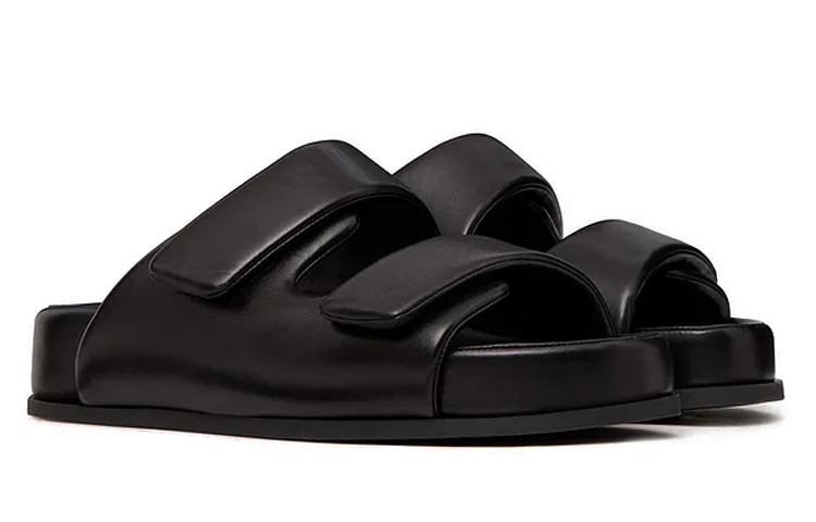 Valentino Nappa Leather Slide 'Black Fashion' 圖 3