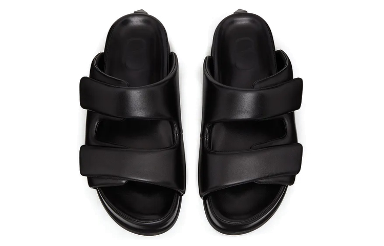 Valentino Nappa Leather Slide 'Black Fashion' 圖 5