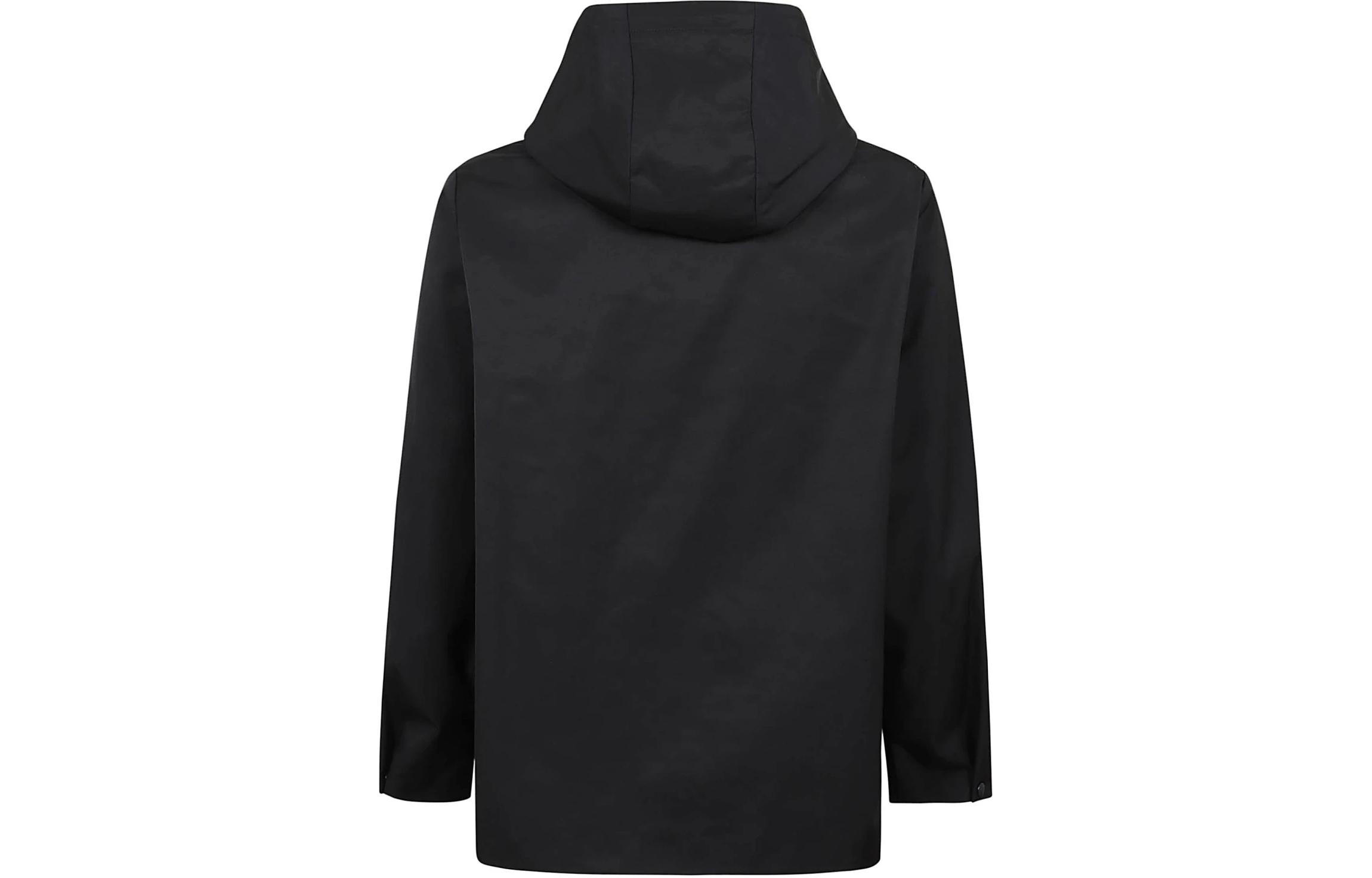 Lookbook 华伦天奴海军蓝宽松版扣子连帽夹克 VCJD44CKV598